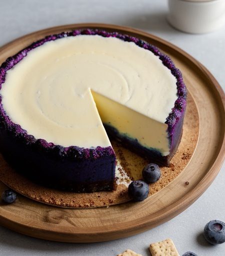 Step Blueberry Cheese Cake recipe image