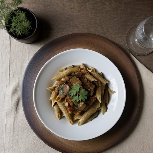Min: Vegetable Penne recipe image