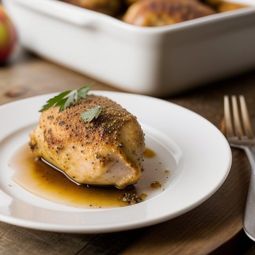 Baked Chicken With Apples recipe image