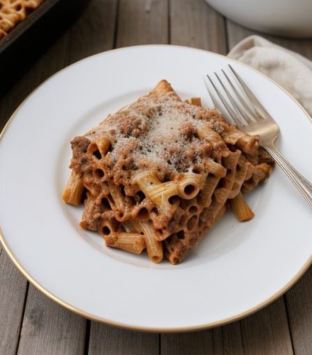 Beef Ziti Casserole recipe image