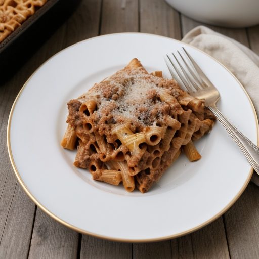 Beef Ziti Casserole recipe image