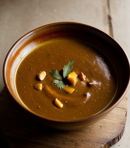 Calabaza Mojo Soup With Toasted Brazil Nuts recipe image