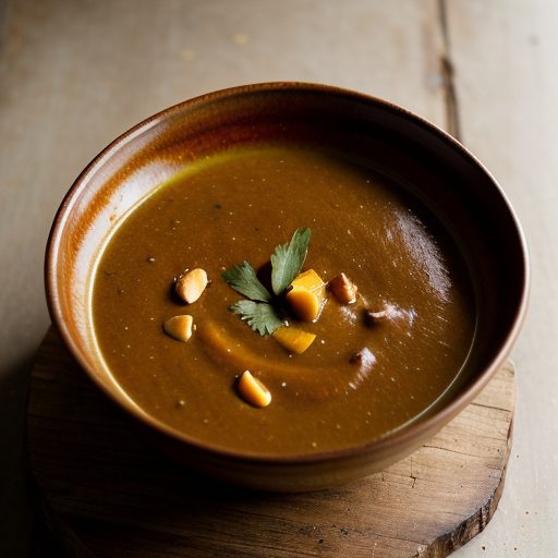 Calabaza Mojo Soup With Toasted Brazil Nuts recipe image