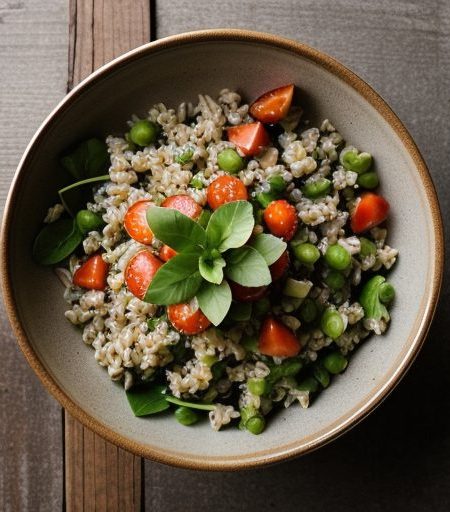 California Brown Rice Salad (Vegan recipe image