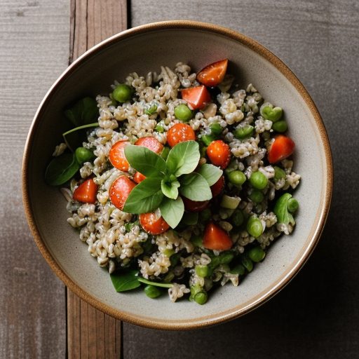 California Brown Rice Salad (Vegan recipe image