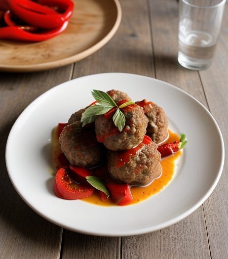 California Country Meatballs & Peppers recipe image