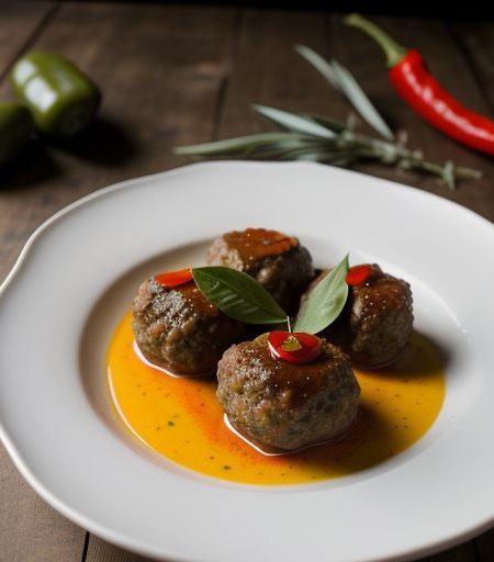 California Country Meatballs and Peppers recipe image