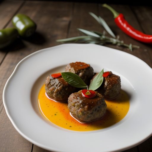 California Country Meatballs and Peppers recipe image