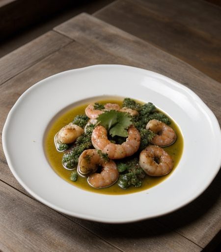 Camarones en Crema Con Cilantro (Shrimp in Cr recipe image