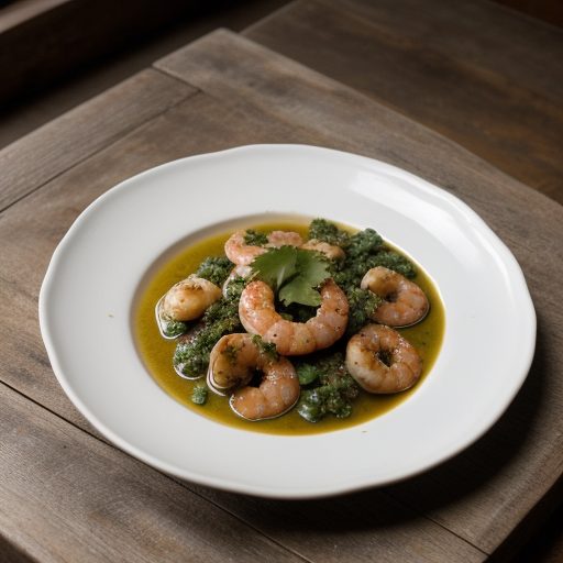 Camarones en Crema Con Cilantro (Shrimp in Cr recipe image