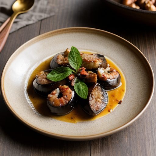 Cambodian Eggplant With Pork & Shrimp recipe image