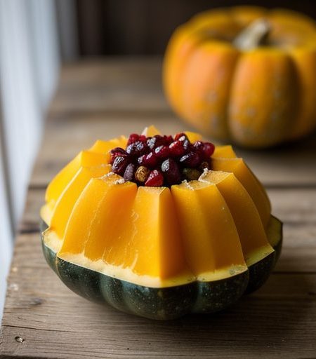 Candied Hubbard Squash With Cranberries - Country Living recipe image