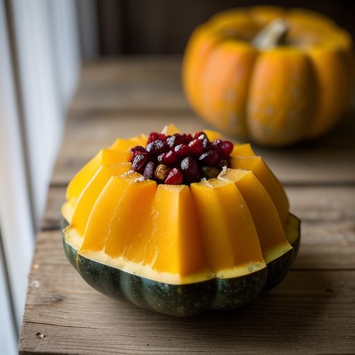 Candied Hubbard Squash With Cranberries - Country Living recipe image