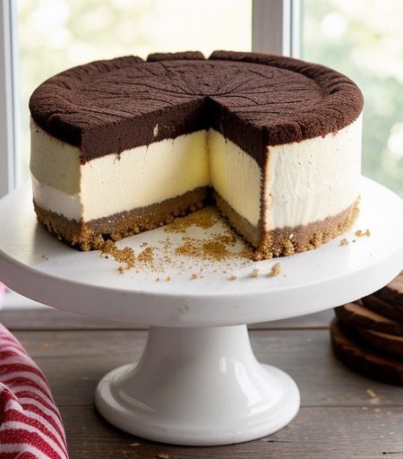Candy Cane Cheesecake recipe image
