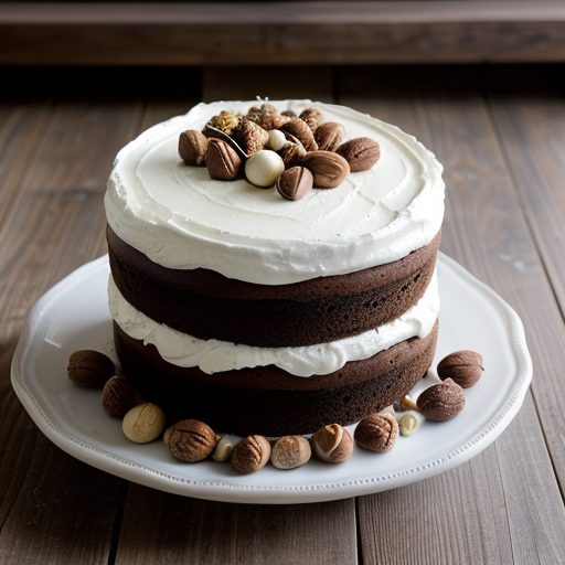 Candy & Hazelnut Cake recipe image