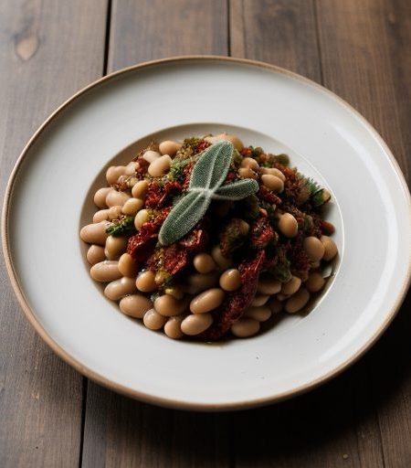 Cannellini Beans With Tomatoes and Sage - House Beautiful recipe image