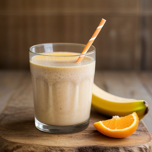 Cantaloupe Banana Smoothie recipe image