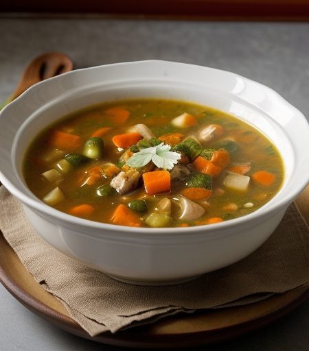 Canton Chicken and Vegetable Soup recipe image