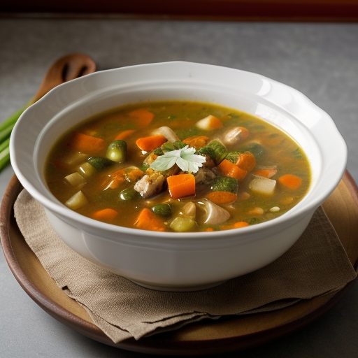 Canton Chicken and Vegetable Soup recipe image