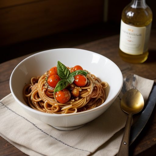 Capellini With Burst Cherry Tomato Sauce recipe image