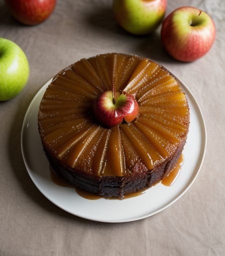Caramel Apple Upside Down Cake recipe image