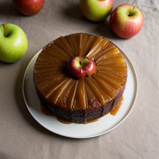 Caramel Apple Upside Down Cake recipe image