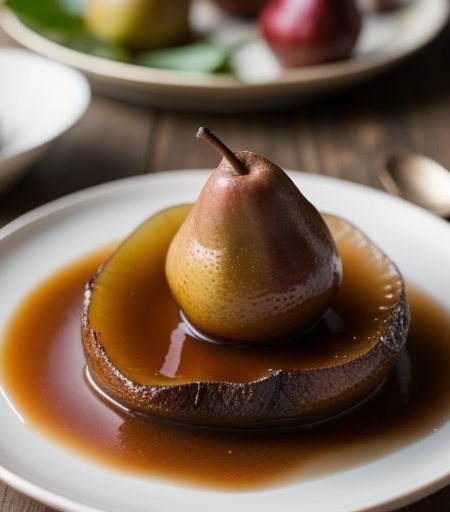 Caramel-Baked Pears recipe image