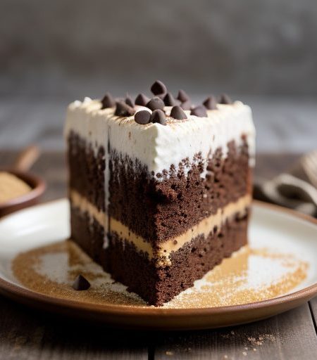Caramel Chocolate Chip Cake recipe image