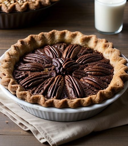 Caramel-Chocolate Pecan Pie recipe image