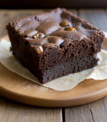 Caramel Fudge Pecan Brownies recipe image