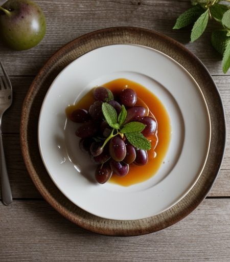 Caramel-Glazed Cheese Over Grapes - Country Living recipe image