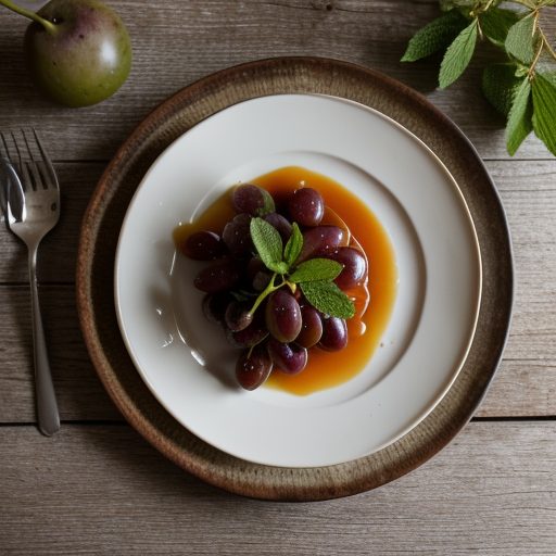 Caramel-Glazed Cheese Over Grapes - Country Living recipe image