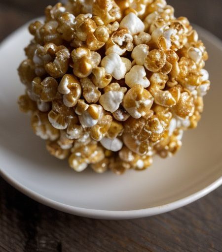 Caramel Popcorn Balls recipe image