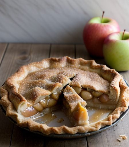Caramel Topped Apple Pie recipe image