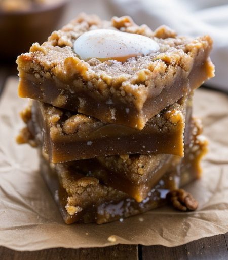 Caramel Walnut Bars recipe image