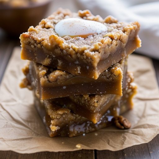 Caramel Walnut Bars recipe image