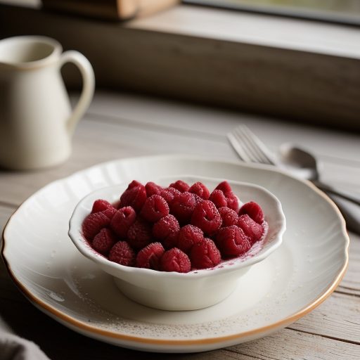 Caramelised Raspberries With a Lemon Posset recipe image