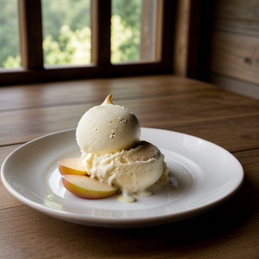 Caramelized Apples With Vanilla Ice Cream recipe image