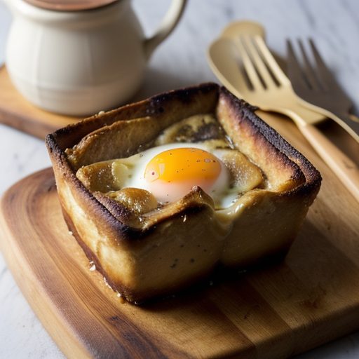 Caramelized Onion and Foie Gras Bread Pudding recipe image