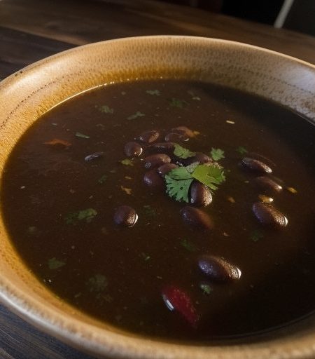 Caribbean Black Bean Soup recipe image