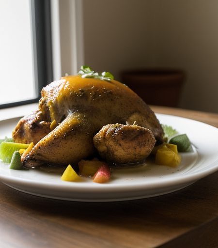Caribbean Chicken With Tropical Fruit recipe image