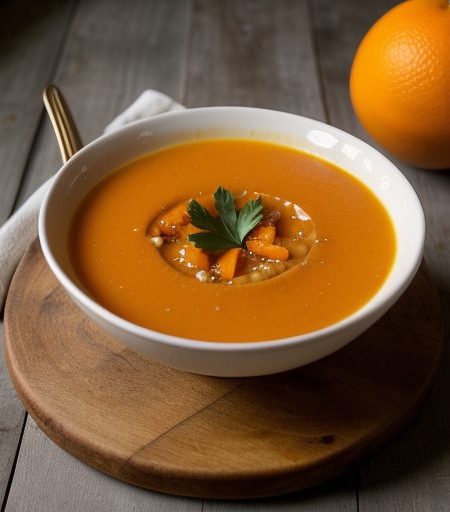 Caribbean Papaya-Orange Soup recipe image