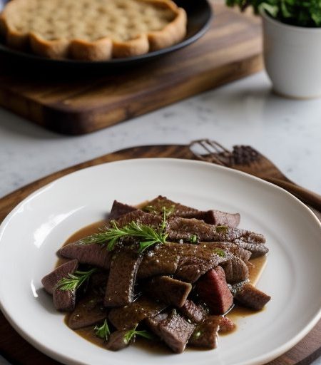 Caribou Pepper Steak recipe image