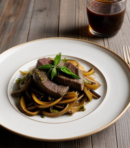 Caribou Steak~ Garlic Stir-Fry recipe image