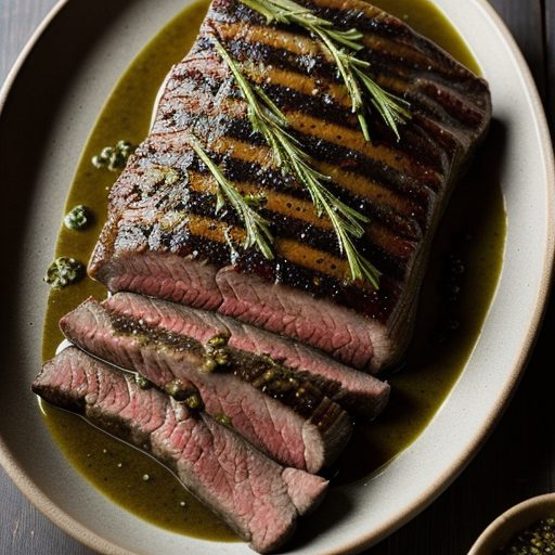 Caribou Steaks With Green Peppercorn Sauce recipe image