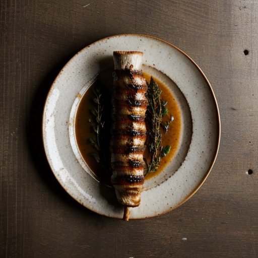 Carne De Cedo a La Parrilla Con Aja (Grilled recipe image