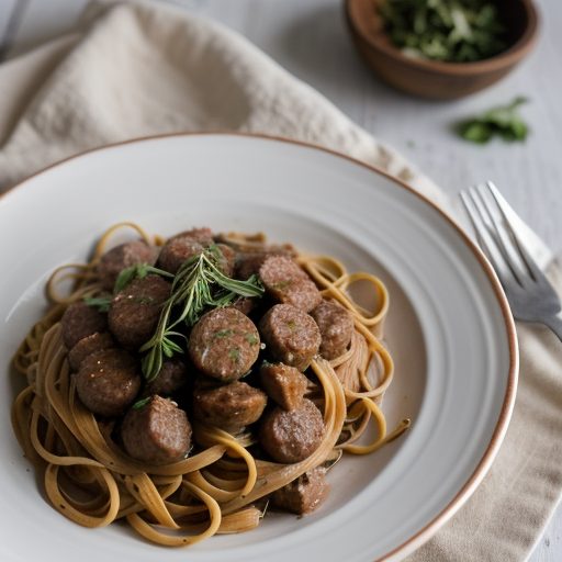 Carolina Saucy Venison Sausage & Pasta recipe image