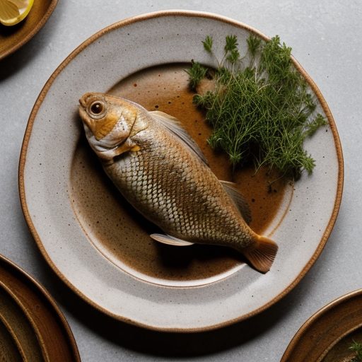 Carp Roasted With Onion (Slovakia recipe image