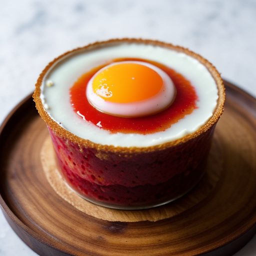 Carrageen Pudding With Rhubarb & Rosehip Jelly recipe image