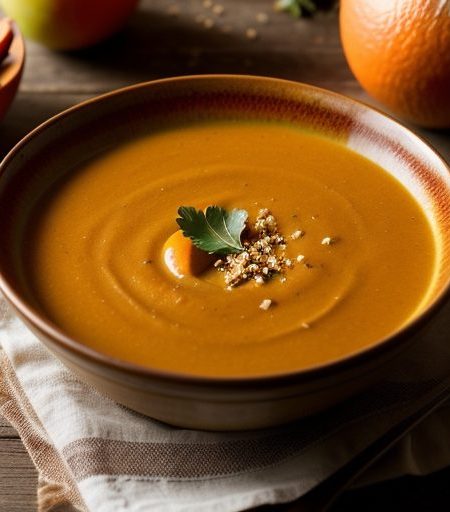Carrot & Apple Soup With Marjoran recipe image